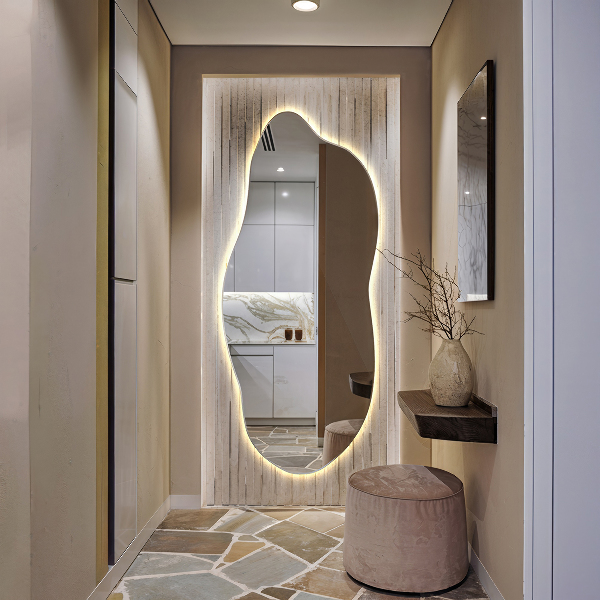 Led ogledalo nepravilna oblika 35x80 cm