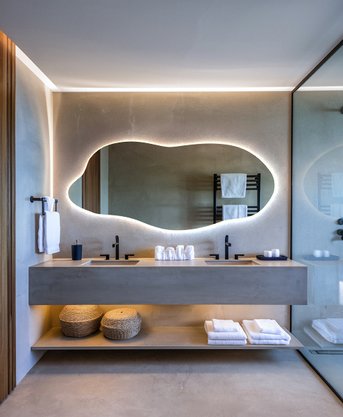 Led ogledalo nepravilna oblika 40x90 cm