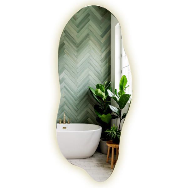 Led ogledalo nepravilna oblika 45x100 cm