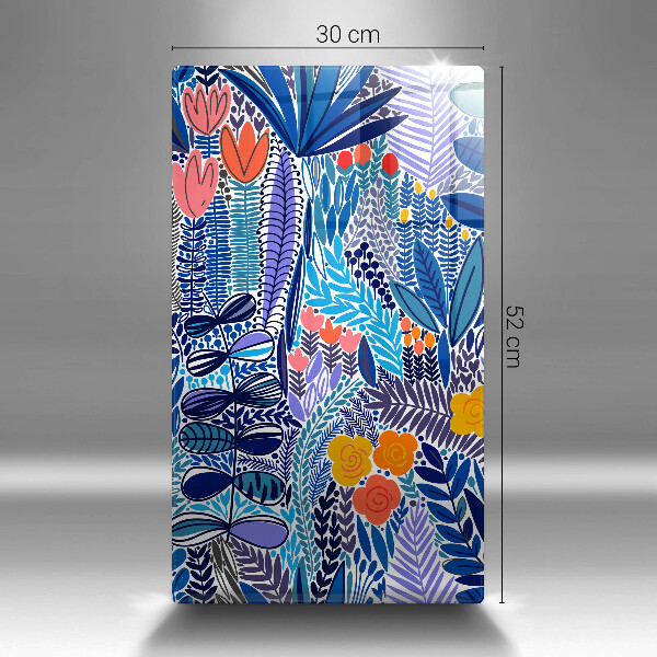 Steklena podloga za rezanje Pobarvan travnik