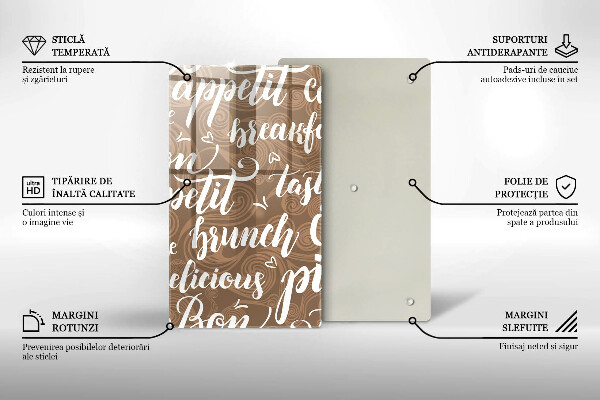 Steklena podloga za rezanje Bon appetit