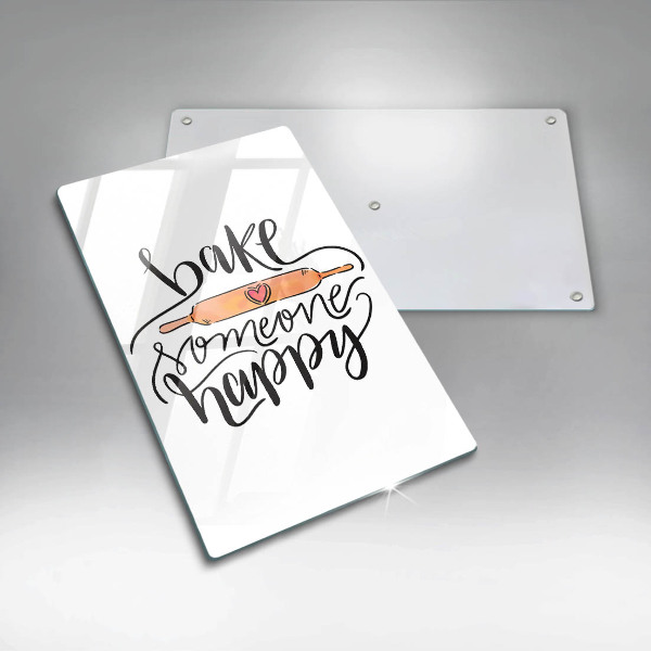 Steklena podloga za rezanje Bake someone happy