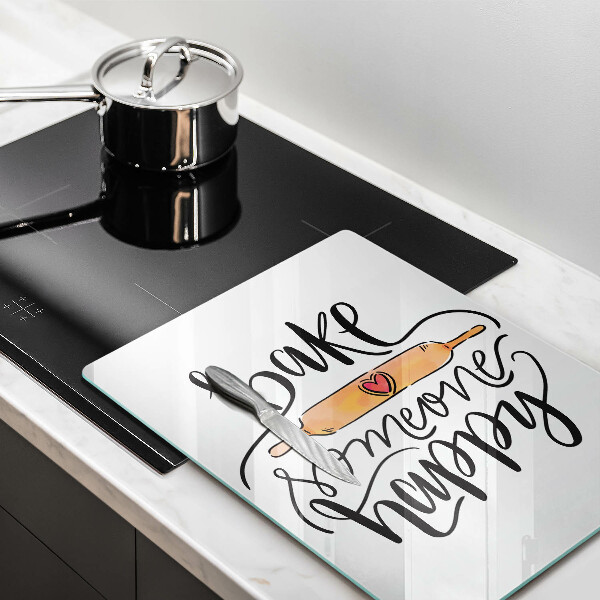 Steklena podloga za rezanje Bake someone happy