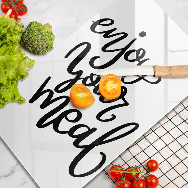 Steklena podloga za rezanje Enjoy your meal