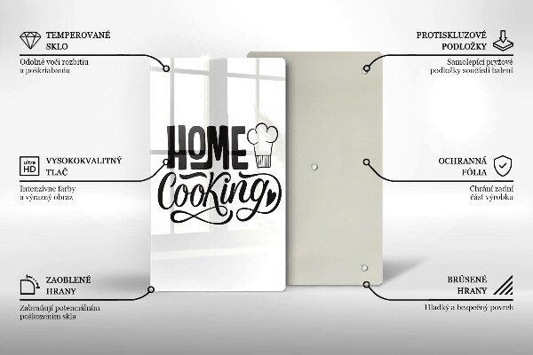 Steklena podloga za rezanje Home cooking