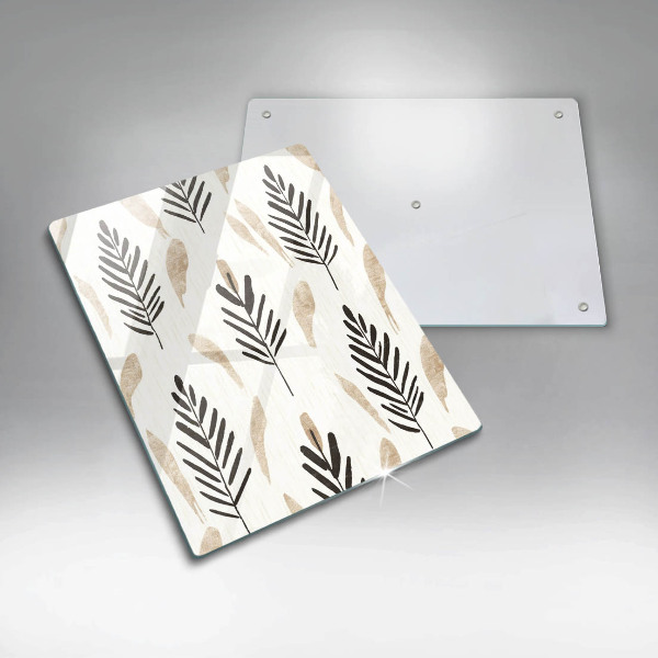 Steklena podloga za rezanje Boho rastline