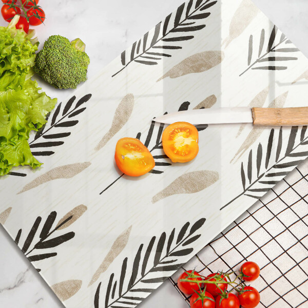 Steklena podloga za rezanje Boho rastline