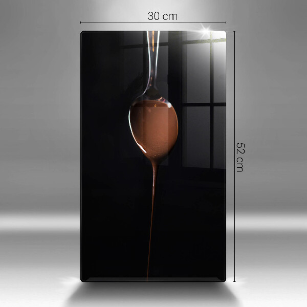 Steklena podloga za rezanje Žlička čokolade