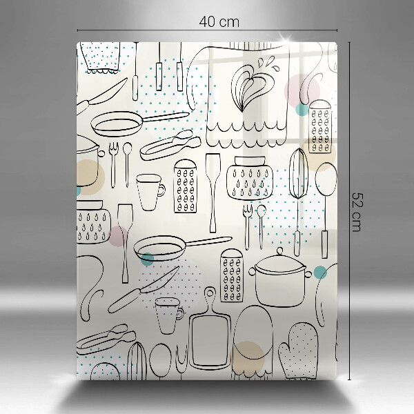 Steklena podloga za rezanje Kuhinjski dodatki