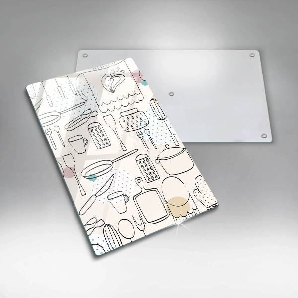 Steklena podloga za rezanje Kuhinjski dodatki