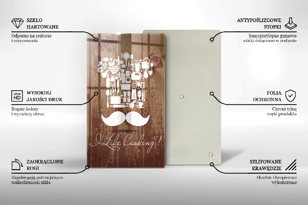 Steklena podloga za rezanje I like cooking