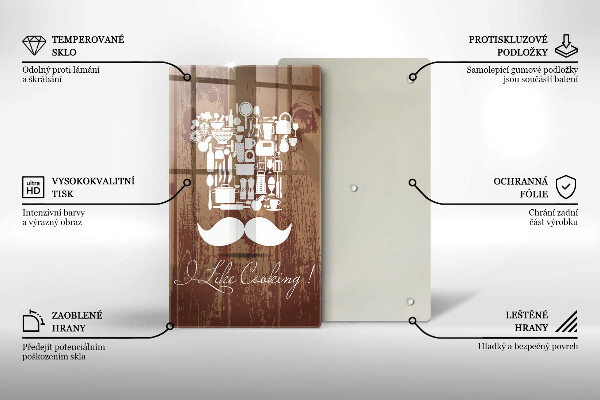 Steklena podloga za rezanje I like cooking