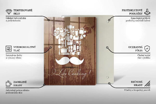 Steklena podloga za rezanje I like cooking