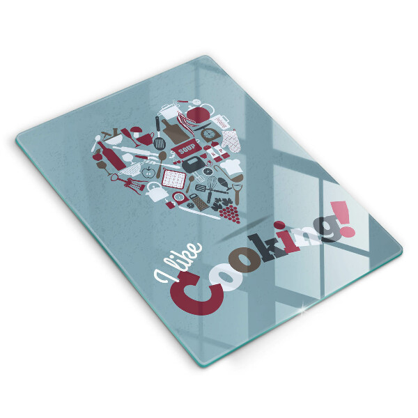 Steklena podloga za rezanje I like cooking