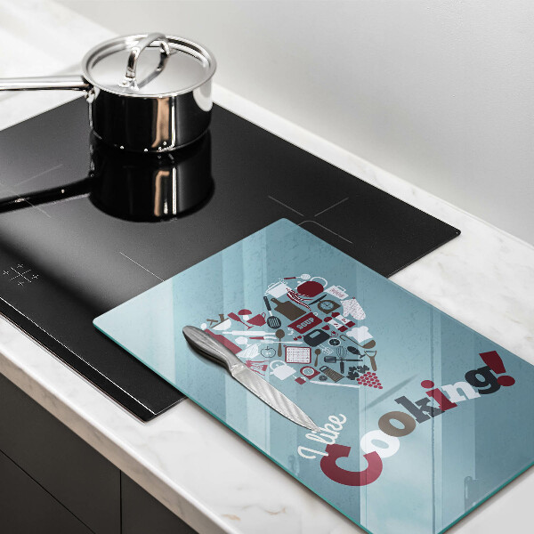 Steklena podloga za rezanje I like cooking