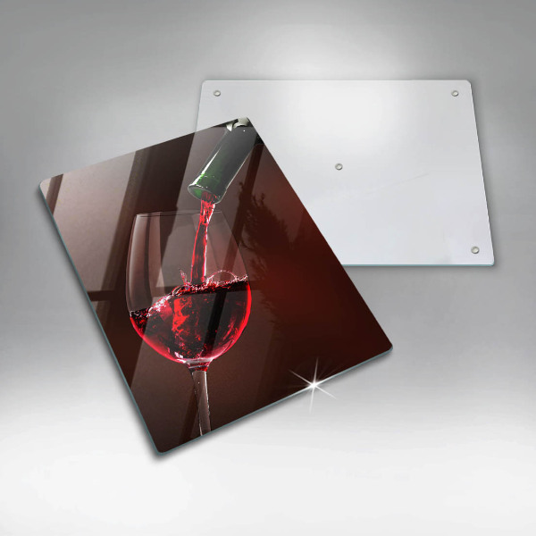 Steklena podloga za rezanje Kozarec vina