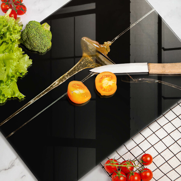 Steklena podloga za rezanje Čajna žlička medu