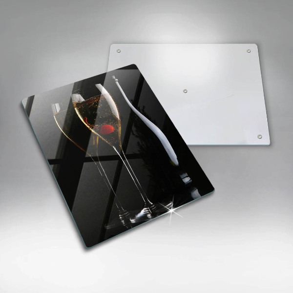 Steklena podloga za rezanje Kozarci za šampanjec