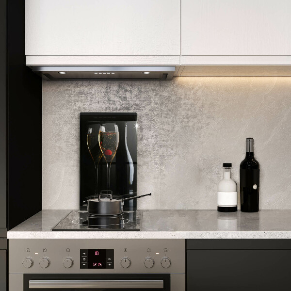 Steklena podloga za rezanje Kozarci za šampanjec