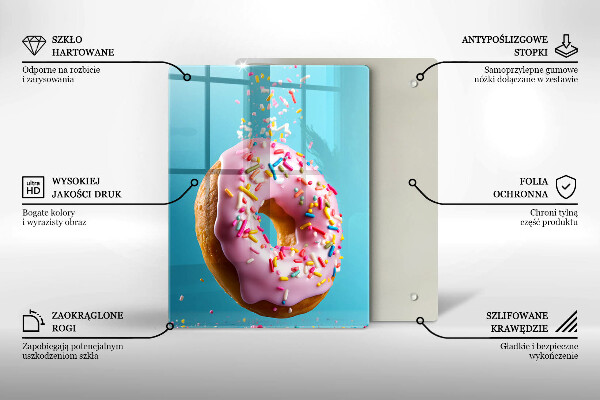 Steklena podloga za rezanje Krof krof