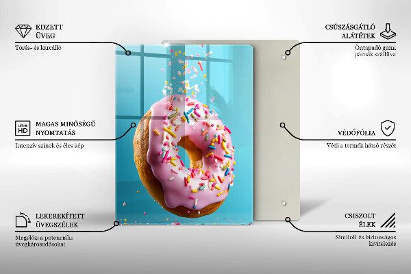 Steklena podloga za rezanje Krof krof