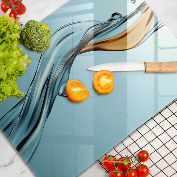 Steklena podloga za rezanje Vodni curek