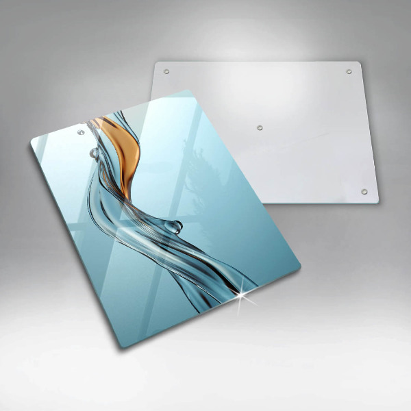 Steklena podloga za rezanje Vodni curek