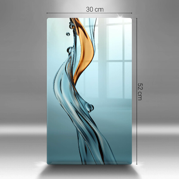 Steklena podloga za rezanje Vodni curek