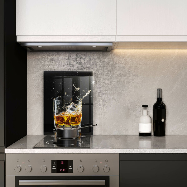 Steklena podloga za rezanje Kozarec viskija