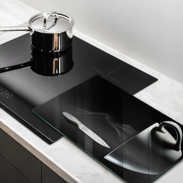 Steklena podloga za rezanje Skodelica čaja