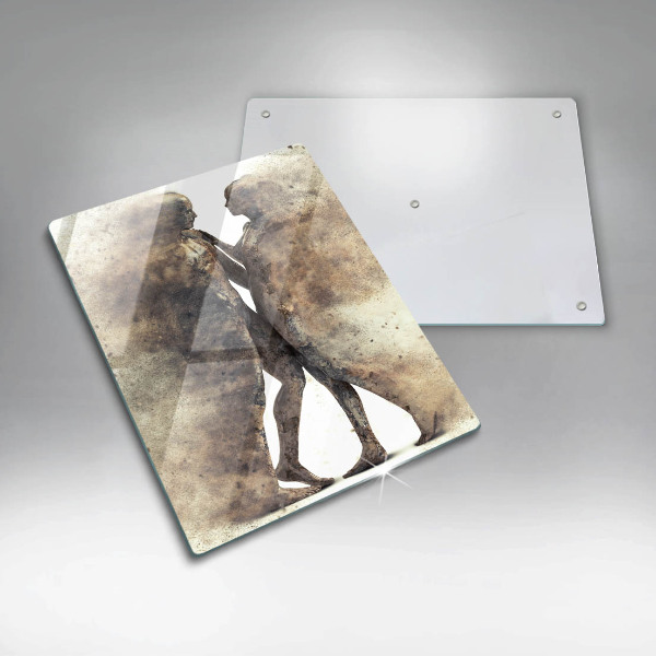 Steklena podloga za rezanje Telesa zaljubljenih ljudi