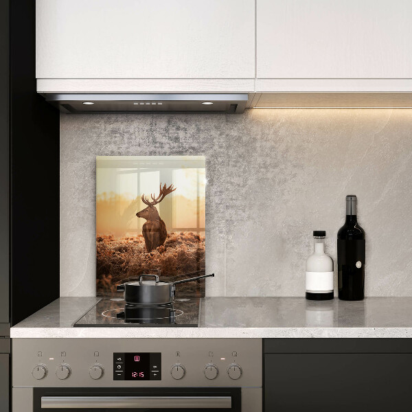 Steklena podloga za rezanje Jeleni na polju