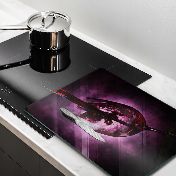 Steklena podloga za rezanje Kozarec vina