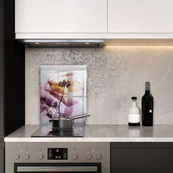 Steklena podloga za rezanje Nežni cvetovi