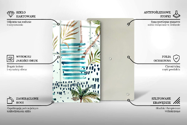 Steklena podloga za rezanje Praznične ilustracije