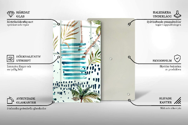 Steklena podloga za rezanje Praznične ilustracije