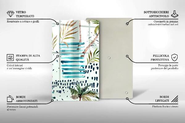 Steklena podloga za rezanje Praznične ilustracije