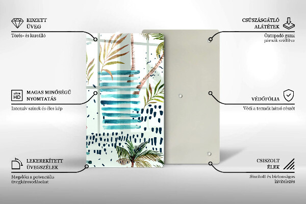 Steklena podloga za rezanje Praznične ilustracije