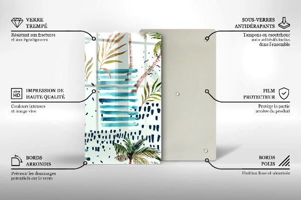 Steklena podloga za rezanje Praznične ilustracije