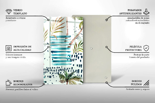 Steklena podloga za rezanje Praznične ilustracije