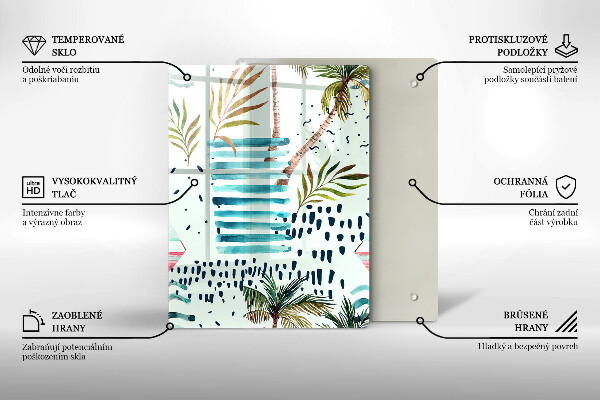 Steklena podloga za rezanje Praznične ilustracije