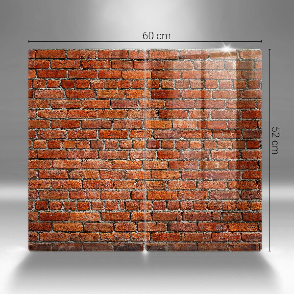 Steklena podloga za rezanje Stena iz opečne stene