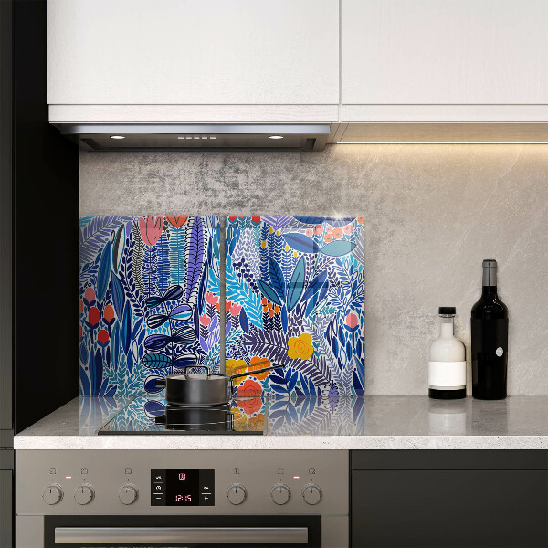 Steklena podloga za rezanje Pobarvan travnik