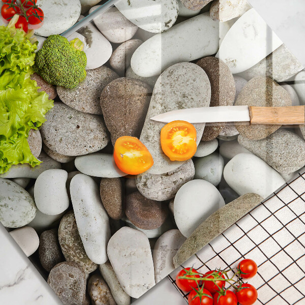 Steklena podloga za rezanje Ozadje majhnih kamnov