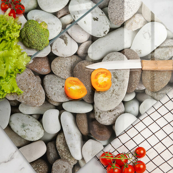 Steklena podloga za rezanje Ozadje majhnih kamnov