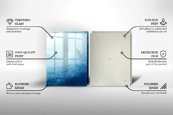 Steklena podloga za rezanje Abstraktno ozadje