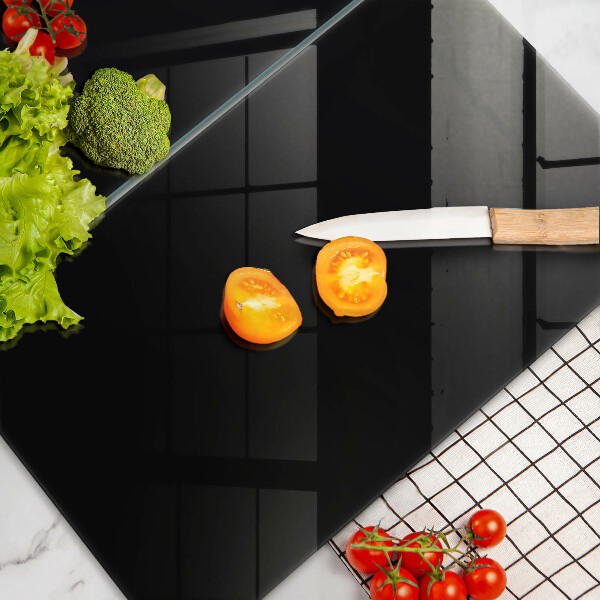 Steklena podloga za rezanje Črna barva