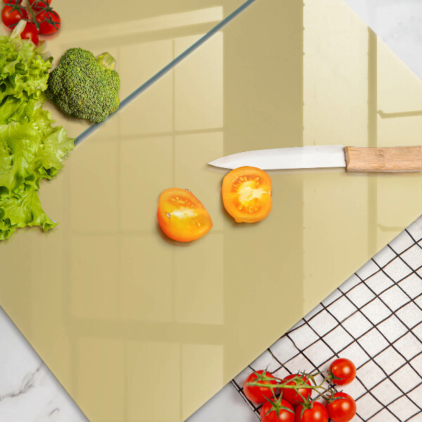 Steklena podloga za rezanje Rumena