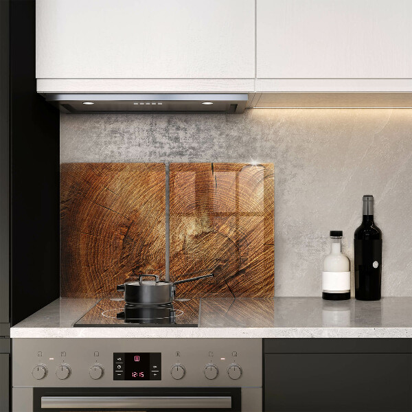 Steklena podloga za rezanje Lesno zrno drevesa