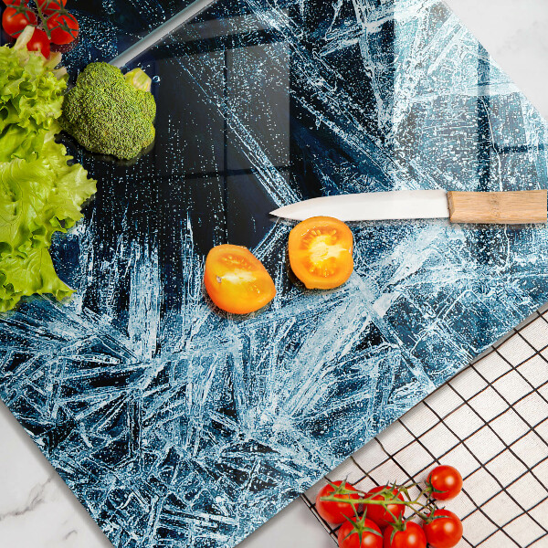 Steklena podloga za rezanje Struktura ostrega ledu